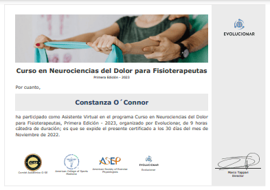 Certificado Final de Asistencia