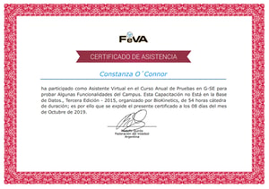 Certificado Final de Asistencia