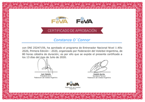 Certificado Final de Aprobación