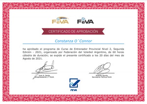 Certificado Final de Aprobación