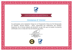 Certificado Final de Asistencia