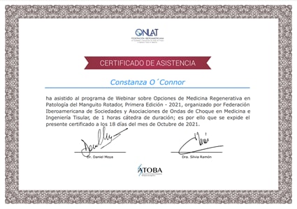 Certificado Final de Asistencia