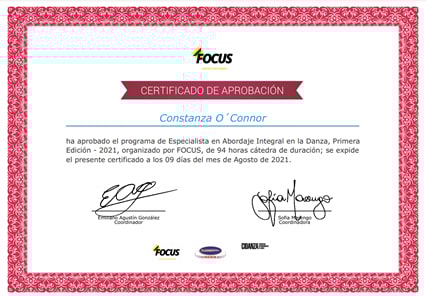 Certificado Final de Aprobación