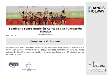 Certificado Final de Asistencia