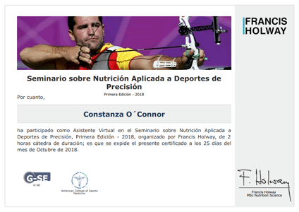 Certificado Final de Asistencia