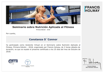 Certificado Final de Asistencia