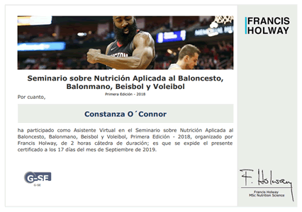 Certificado Final de Asistencia