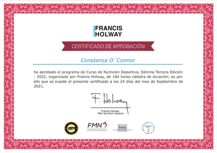 Certificado Final de Aprobación