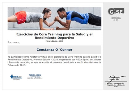 Certificado Final de Asistencia