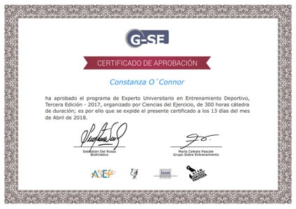 Certificado Final de Aprobación