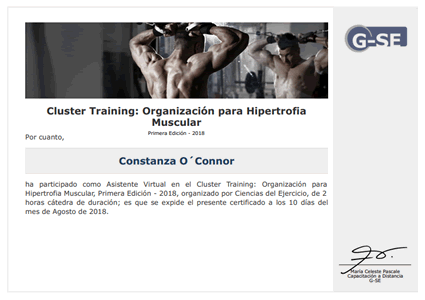 Certificado Final de Asistencia