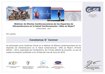 Certificado Final de Asistencia