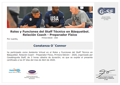 Certificado Final de Asistencia