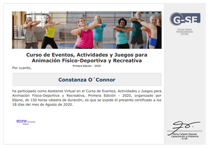 Certificado Final de Asistencia