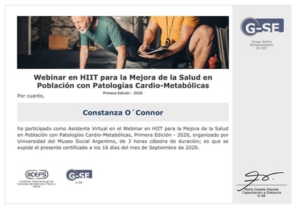 Certificado Final de Asistencia