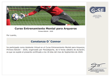 Certificado Final de Asistencia