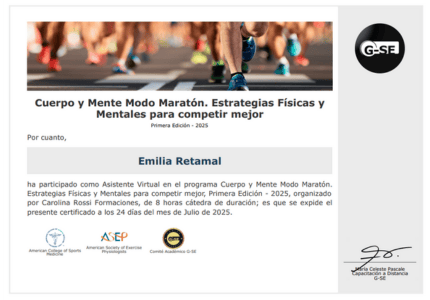 Certificado Final de Asistencia