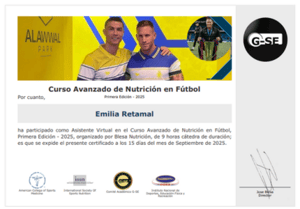 Certificado Final de Asistencia