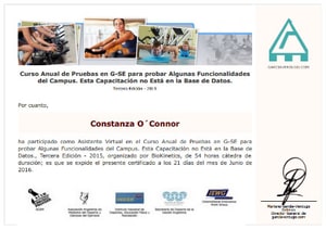 Certificado Final de Asistencia