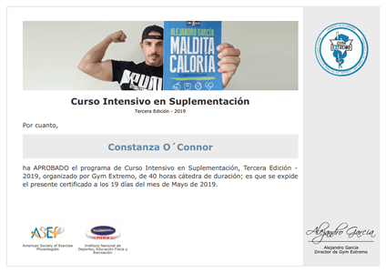 Certificado Final de Aprobación