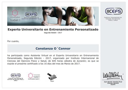 Certificado Final de Asistencia