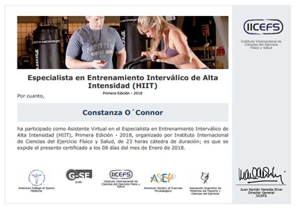 Certificado Final de Asistencia