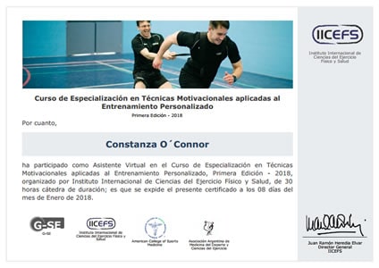 Certificado Final de Asistencia