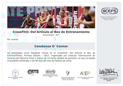 Certificado Final de Asistencia