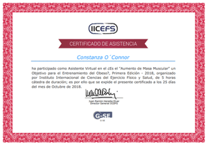 Certificado Final de Asistencia
