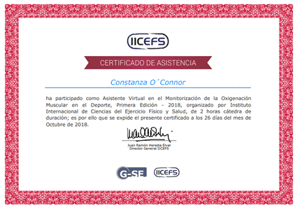 Certificado Final de Asistencia