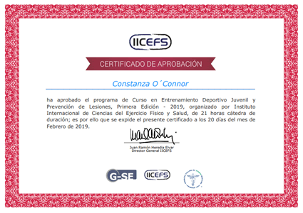 Certificado Final de Asistencia