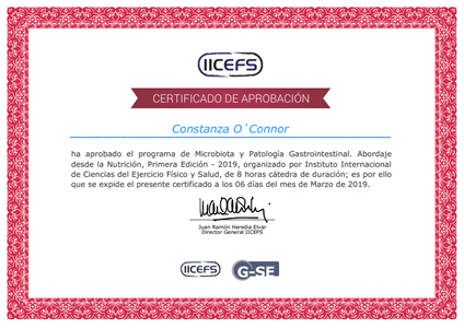 Certificado Final de Aprobación