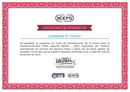 Certificado Final de Aprobación
