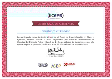 Certificado Final de Asistencia