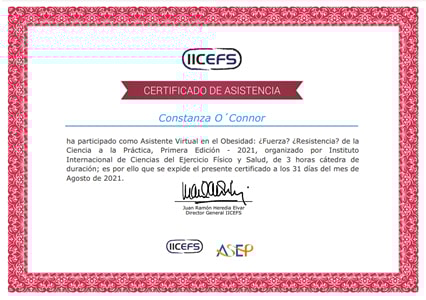 Certificado Final de Asistencia