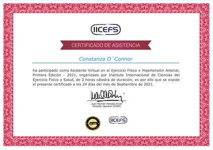 Certificado Final de Asistencia