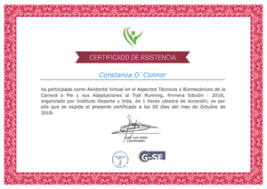 Certificado Final de Asistencia