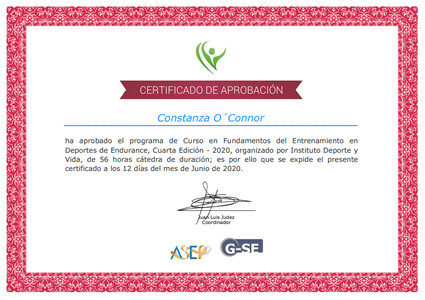 Certificado Final de Aprobación