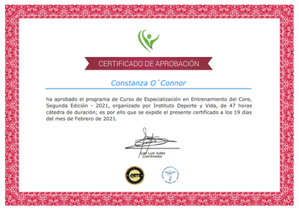 Certificado Final de Aprobación