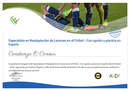 Certificado Final de Aprobación