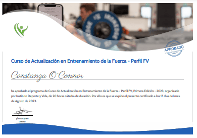 Certificado Final de Aprobación