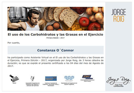 Certificado Final de Asistencia