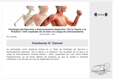 Certificado Final de Asistencia