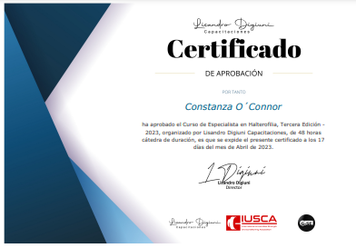 Certificado Final de Aprobación