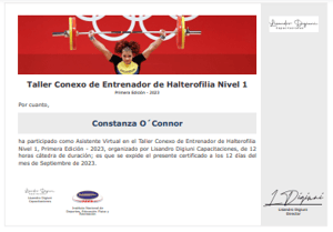 Certificado Final de Asistencia