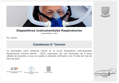 Certificado Final de Asistencia