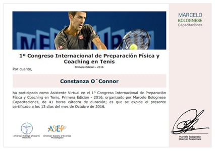 Certificado Final de Asistencia