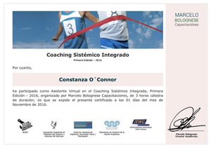 Certificado de Coaching Sistémico Integrado
