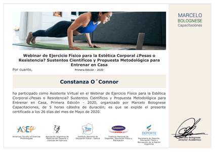 Certificado Final de Asistencia