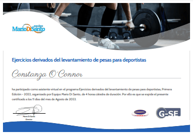 Certificado Final de Asistencia